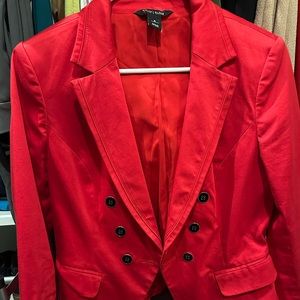 Vibrant red blazer from White House Black Market. Size 8, fits like a medium.